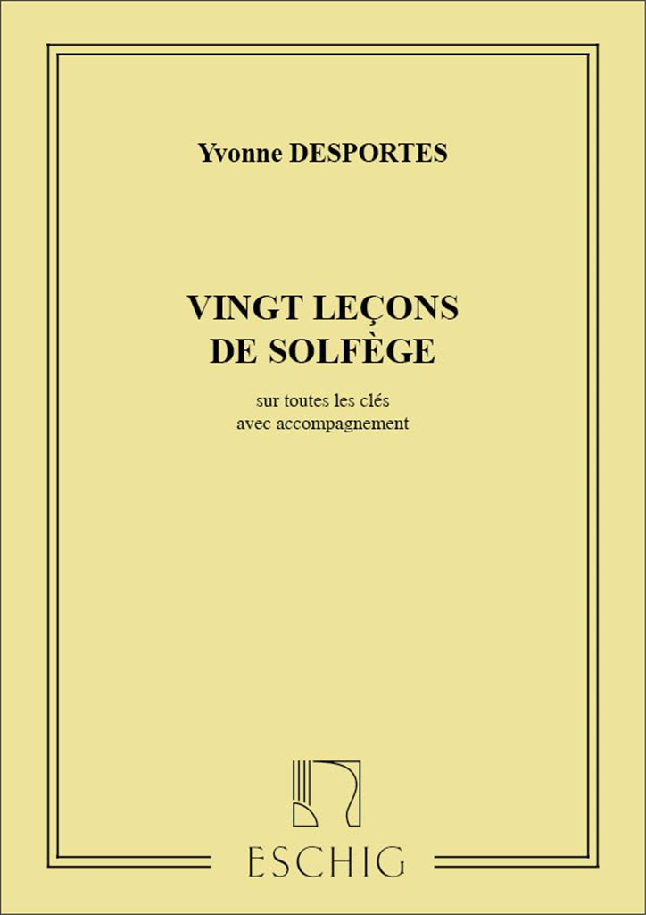 20 Lecons Solf. Avec Piano
